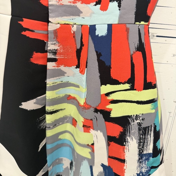 BCBG MaxAzria Asymmetrical Color Pop Dress (Size 0) - Picture 7 of 7